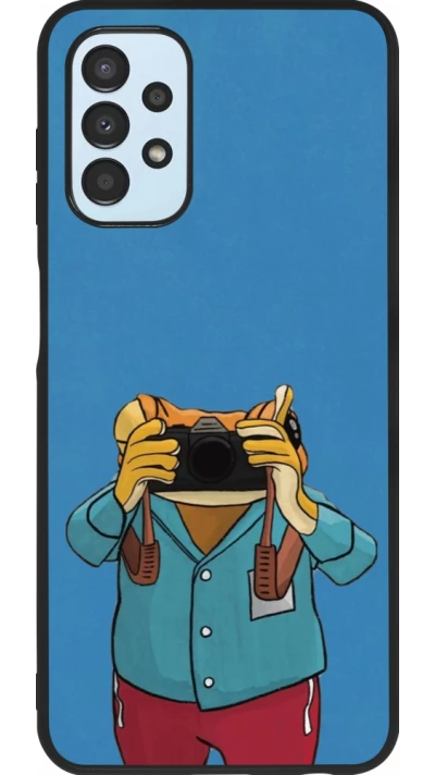Samsung Galaxy A13 5G Case Hülle - Silikon schwarz Frog with camera DTMF