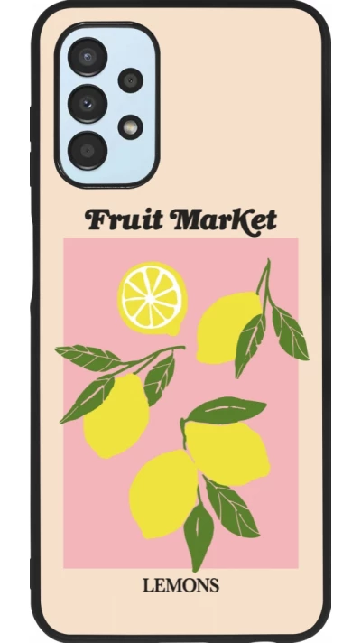 Samsung Galaxy A13 5G Case Hülle - Silikon schwarz Fruit market lemons 2026