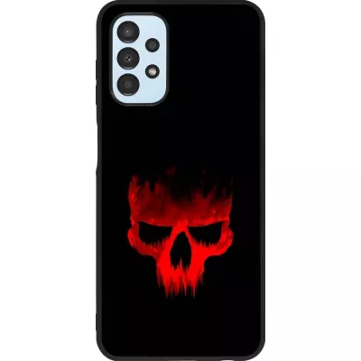 Samsung Galaxy A13 5G Case Hülle - Silikon schwarz Halloween 2023 scary skull