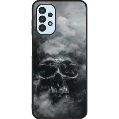 Samsung Galaxy A13 5G Case Hülle - Silikon schwarz Halloween 2024 smoky skull