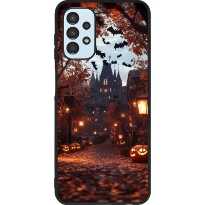 Samsung Galaxy A13 5G Case Hülle - Silikon schwarz Halloween 2025 Haunted house