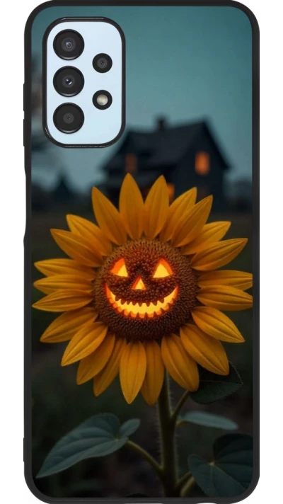 Samsung Galaxy A13 5G Case Hülle - Silikon schwarz Halloween 2026 Evil Sunflower