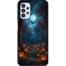 Samsung Galaxy A13 5G Case Hülle - Silikon schwarz Halloween 2026 Road of Pumpkins