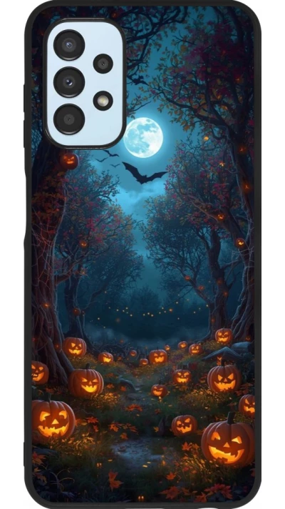 Samsung Galaxy A13 5G Case Hülle - Silikon schwarz Halloween 2026 Road of Pumpkins