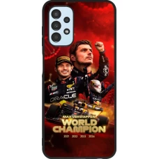 Coque Samsung Galaxy A13 5G - Silicone rigide noir Max Verstappen Champion 2023