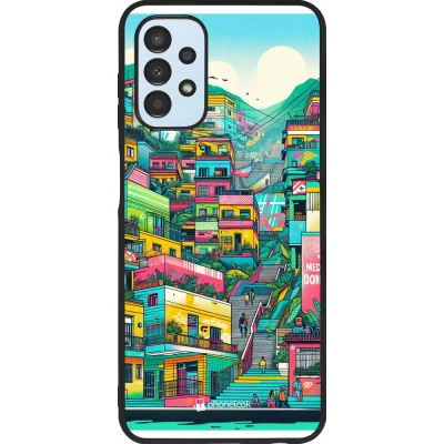 Samsung Galaxy A13 5G Case Hülle - Silikon schwarz Medellin Comuna 13 Kunst