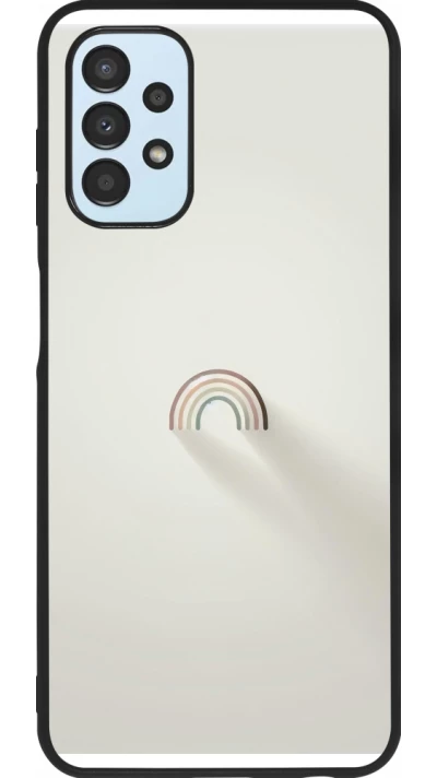 Samsung Galaxy A13 5G Case Hülle - Silikon schwarz Mini Regenbogen Minimal