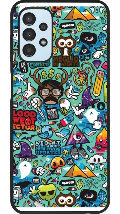 Samsung Galaxy A13 5G Case Hülle - Silikon schwarz Mixed Cartoons Turquoise