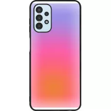 Coque Samsung Galaxy A13 5G - Silicone rigide noir Orange Pink Blue Gradient