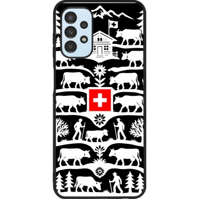 Coque Samsung Galaxy A13 5G - Silicone rigide noir Poya Suisse 3 noir