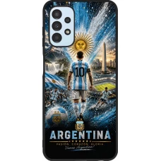 Samsung Galaxy A13 5G Case Hülle - Silikon schwarz Fussball Argentinien splash 2026
