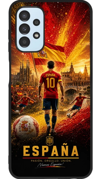 Samsung Galaxy A13 5G Case Hülle - Silikon schwarz Fussball Espanien splash 2026
