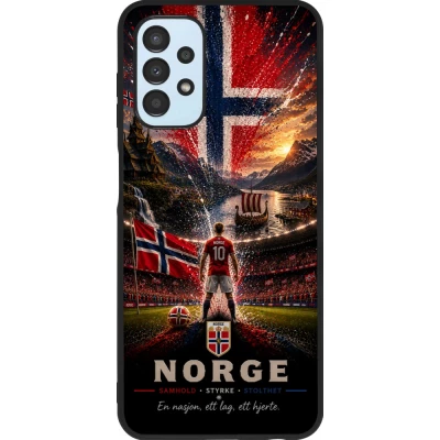 Samsung Galaxy A13 5G Case Hülle - Silikon schwarz Fussball Norwegen splash 2026