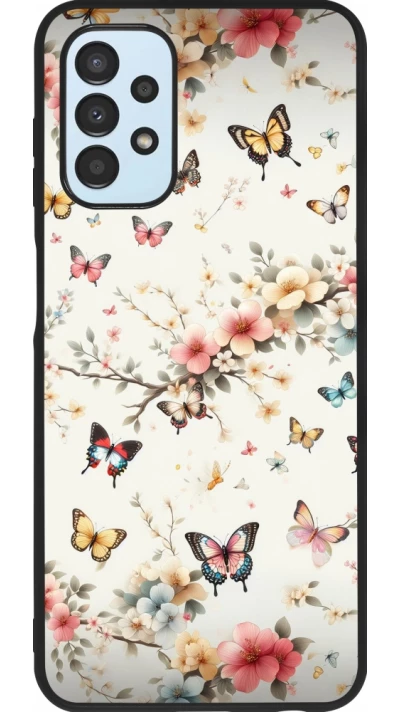 Samsung Galaxy A13 5G Case Hülle - Silikon schwarz Frühling 25 Leichte Schmetterlinge