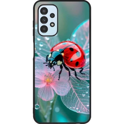Coque Samsung Galaxy A13 5G - Silicone rigide noir Ladybird in bloom Spring 2026