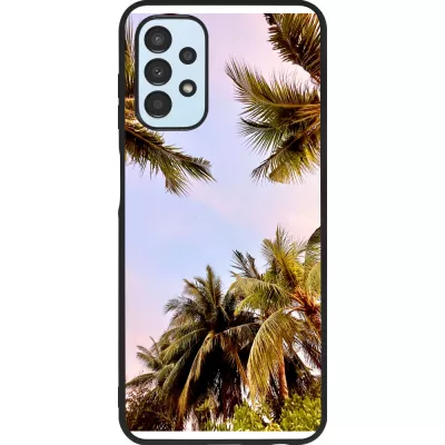 Samsung Galaxy A13 5G Case Hülle - Silikon schwarz Summer 2023 palm tree vibe