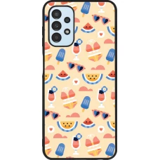 Coque Samsung Galaxy A13 5G - Silicone rigide noir Pattern Summer 2026