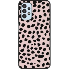 Coque Samsung Galaxy A13 5G - Silicone rigide noir Wild Leopard Pink