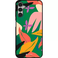 Coque Samsung Galaxy A14 5G - Silicone rigide noir Abstract Jungle