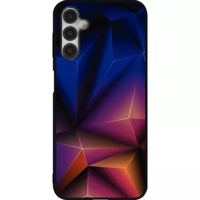 Coque Samsung Galaxy A14 5G - Silicone rigide noir Abstract Triangles 