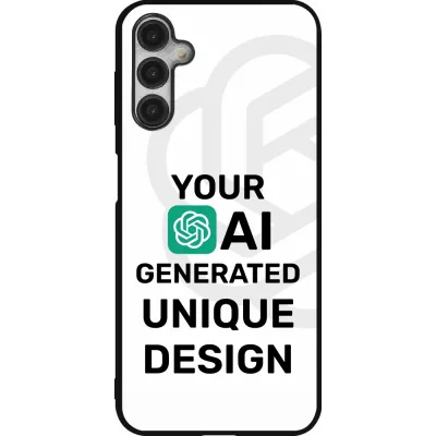 Samsung Galaxy A14 5G Case Hülle - Silikon schwarz 100% einzigartig erstellt dank Deiner Kreativität und künstlicher Intelligenz (KI)