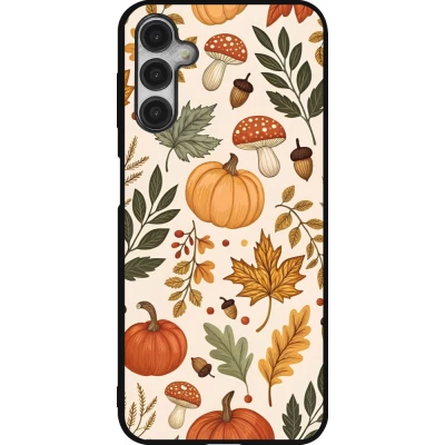 Coque Samsung Galaxy A14 5G - Silicone rigide noir Autumn 25 Autumn pattern