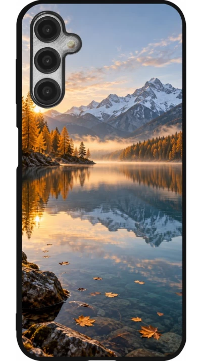 Coque Samsung Galaxy A14 5G - Silicone rigide noir Autumn 26 Autumn lake