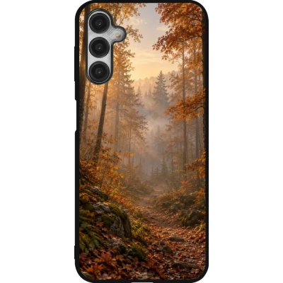 Coque Samsung Galaxy A14 5G - Silicone rigide noir Autumn 26 Autumn walk
