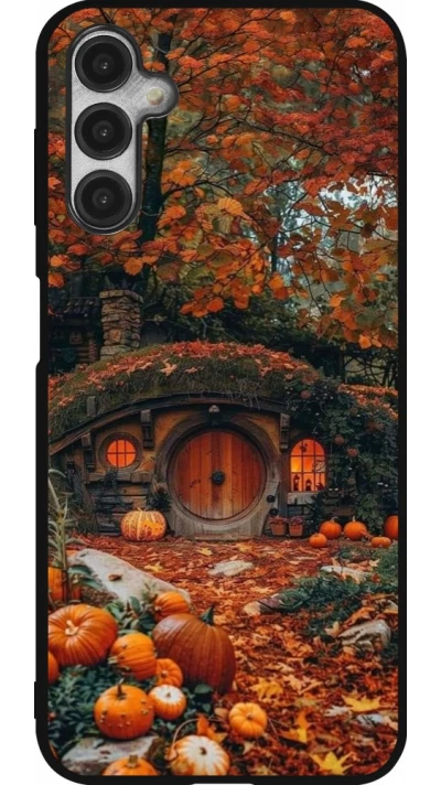 Coque Samsung Galaxy A14 5G - Silicone rigide noir Autumn 26 Hobbit house