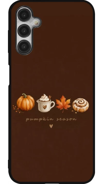 Coque Samsung Galaxy A14 5G - Silicone rigide noir Autumn 26 Pumpkin season