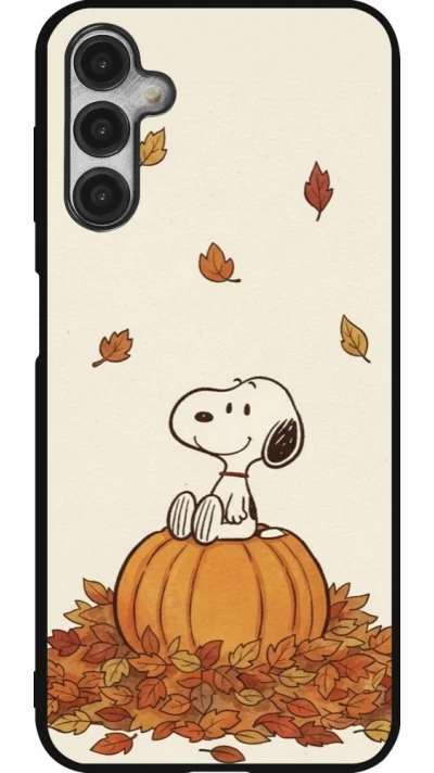Coque Samsung Galaxy A14 5G - Silicone rigide noir Autumn 26 Snoopy autumn