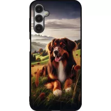 Samsung Galaxy A14 5G Case Hülle - Silikon schwarz Hund Land Schweiz