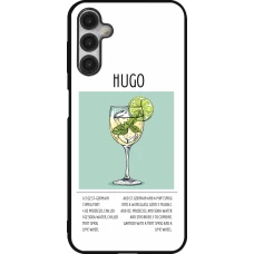 Coque Samsung Galaxy A14 5G - Silicone rigide noir Cocktail recette Hugo