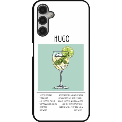 Coque Samsung Galaxy A14 5G - Silicone rigide noir Cocktail recette Hugo