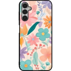 Samsung Galaxy A14 5G Case Hülle - Silikon schwarz Easter 2024 spring flowers