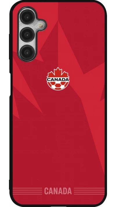 Coque Samsung Galaxy A14 5G - Silicone rigide noir Maillot de football Canada 2026 personnalisable