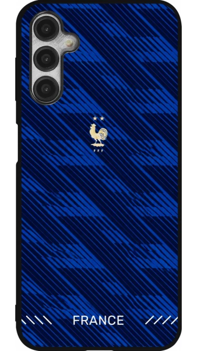 Coque Samsung Galaxy A14 5G - Silicone rigide noir Maillot de football France 2026 personnalisable
