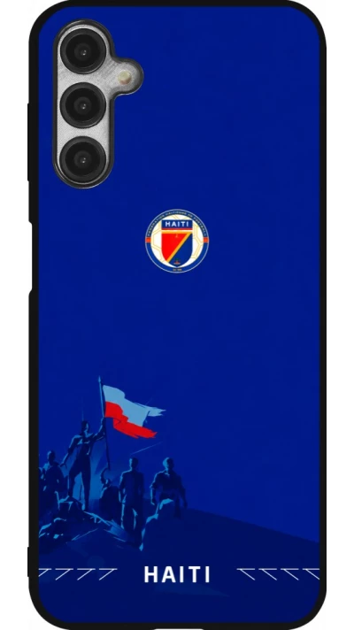 Coque Samsung Galaxy A14 5G - Silicone rigide noir Maillot de football Haiti 2026 personnalisable