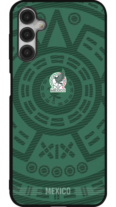 Coque Samsung Galaxy A14 5G - Silicone rigide noir Maillot de football Mexique 2026 personnalisable