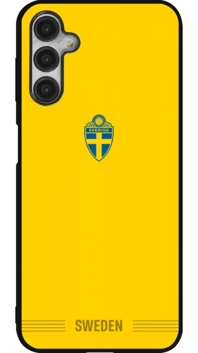Coque Samsung Galaxy A14 5G - Silicone rigide noir Maillot de football Suède 2026 personnalisable
