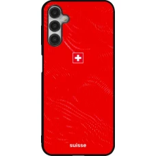 Coque Samsung Galaxy A14 5G - Silicone rigide noir Maillot de football Suisse 2026 personnalisable