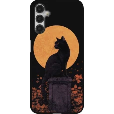 Samsung Galaxy A14 5G Case Hülle - Silikon schwarz Halloween 2026 Cat Art Nouveau