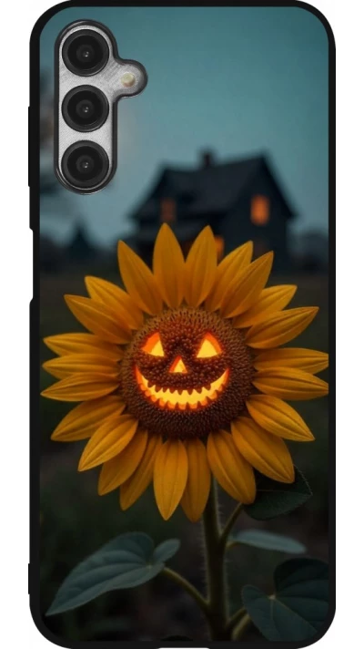 Samsung Galaxy A14 5G Case Hülle - Silikon schwarz Halloween 2026 Evil Sunflower