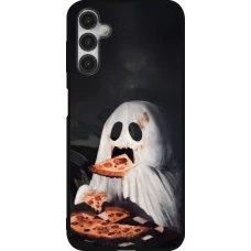 Samsung Galaxy A14 5G Case Hülle - Silikon schwarz Halloween 2026 Ghost eating pizza