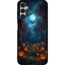 Samsung Galaxy A14 5G Case Hülle - Silikon schwarz Halloween 2026 Road of Pumpkins