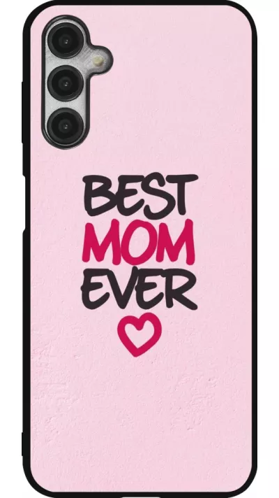 Coque Samsung Galaxy A14 5G - Silicone rigide noir Mom 2023 best Mom ever pink