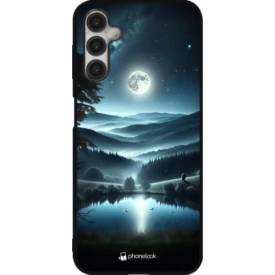 Coque Samsung Galaxy A14 5G - Silicone rigide noir Night Sky View