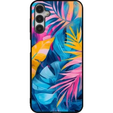 Samsung Galaxy A14 5G Case Hülle - Silikon schwarz Palms Blue
