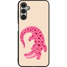 Coque Samsung Galaxy A14 5G - Silicone rigide noir Pink crocodile 2026