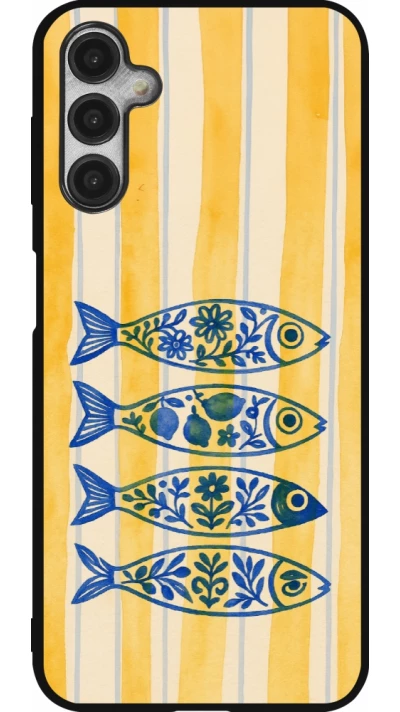 Coque Samsung Galaxy A14 5G - Silicone rigide noir Portuguese fish 2026